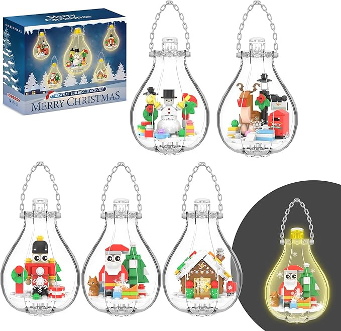 Christmas Ornaments Building Blocks, Christmas Tree Decorations Bulbs, Reindeer, Nutcrackers, Gin... | Amazon (US)