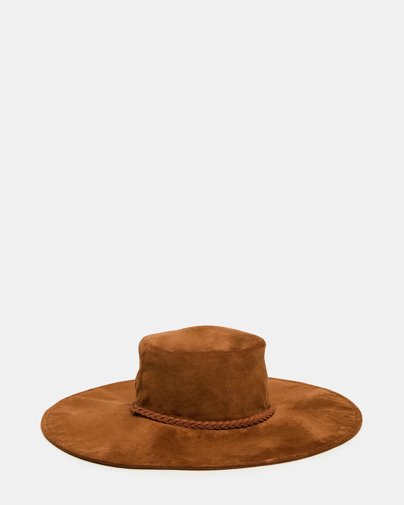 CHLOE FAUX SUEDE FLOPPY FEDORA Tiramisu Women's Hat | Steve Madden (US)