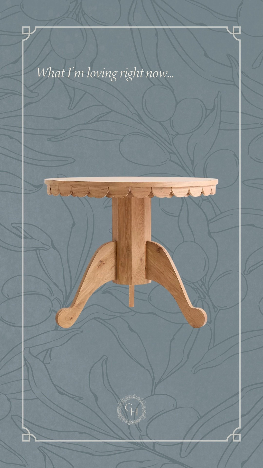 Round wood dining table with scalloped edge detail🤎 Love this find!

#LTKHome