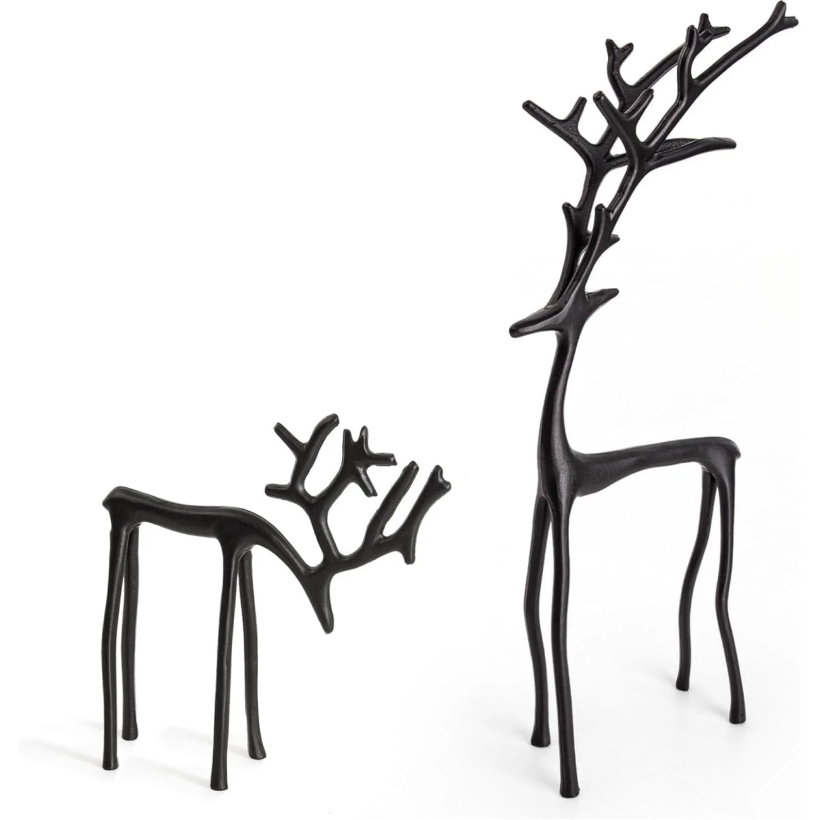 Leutsin Metal Deer Tabletop Decoration - Black Reindeer Statues Christmas Decorations,Modern Styl... | Walmart (US)