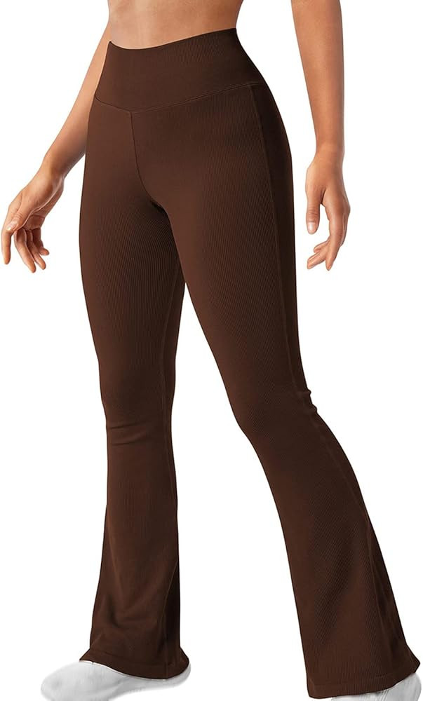 SMIDOW High Waist Bootcut Yoga Pants for Women Tummy Control Flare Leggings Stretch Workout Runni... | Amazon (US)