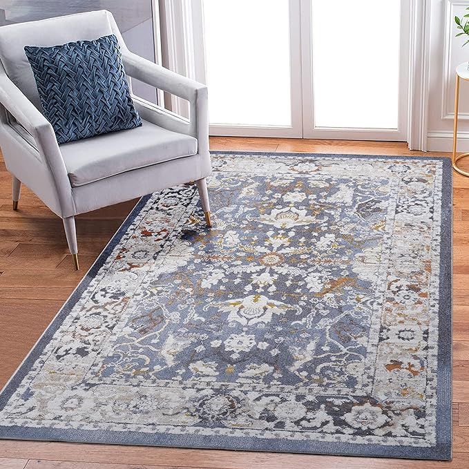 NAAR Indoor Decor Area Rugs 5x7 Blue/Traditional Non-Shedding Carpet, Traditional Vintage Soft Ar... | Amazon (US)