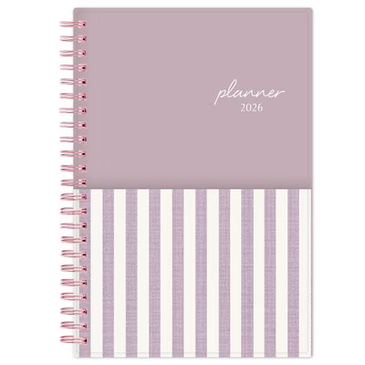 Blue Sky 2026 Weekly/Monthly Planning Calendar Stripe 5"x8" Block Purple with Double Pockets | Target