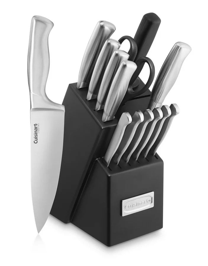 Cuisinart 15pc Stainless Steel Hollow Handle Cutlery Block Set | Walmart (US)