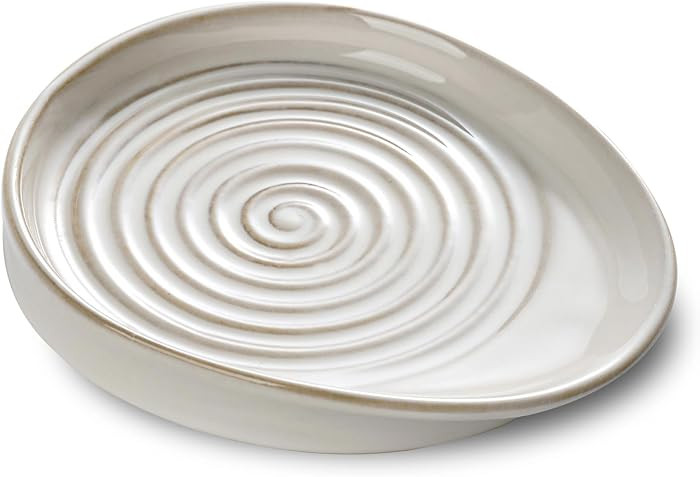 Ceramic Spoon Rest for Stove Top, Spoon Holder for Kitchen Counter, Farmhouse Cooking Utensil Hol... | Amazon (CA)