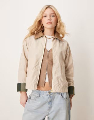 Barbour Catlin showerproof in beige | ASOS (Global)