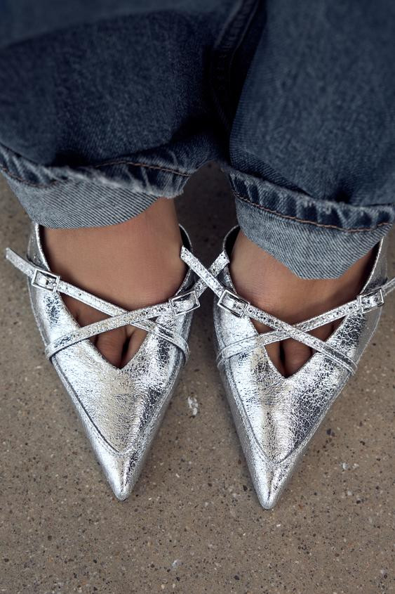 BUCKLED STRAP HEELED SHOES | Zara Canada