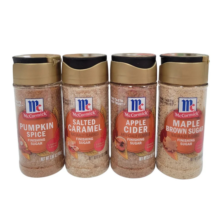 McCormick Finishing Sugar 4 Pack - Apple Cider, Maple Brown Sugar, Salted Caramel, and Pumpkin Sp... | Walmart (US)