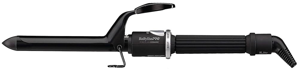BaByliss Pro Spring Curling Iron, Porcelain Ceramic Professional For Multiple Hair Types, Reaches... | Amazon (US)