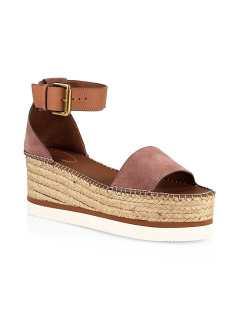 Glyn Suede Platform Espadrille Wedge Sandals | Saks Fifth Avenue