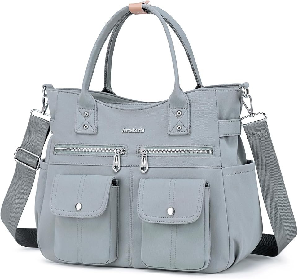 Artelaris Tote Bag for Women With Compartments,Waterproof Canvas Hobo Bag for Women,Fashion Cross... | Amazon (US)