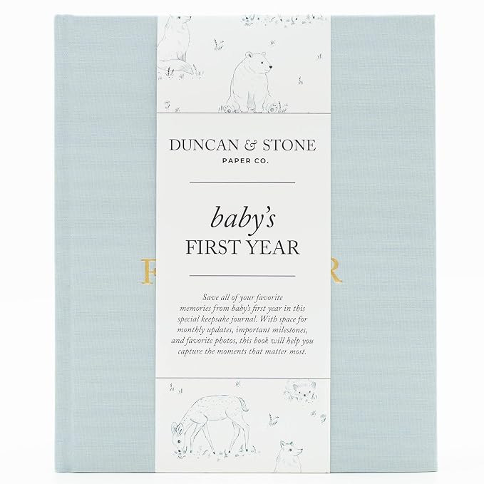 Baby First Year Book - Heirloom Keepsake Baby Memory Book to Record Important Milestones, Photos ... | Amazon (US)