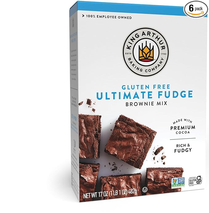 King Arthur, Gluten Free Fudge Brownie Mix, Gluten-Free, Non-GMO Project Verified, Certified Kosh... | Amazon (US)