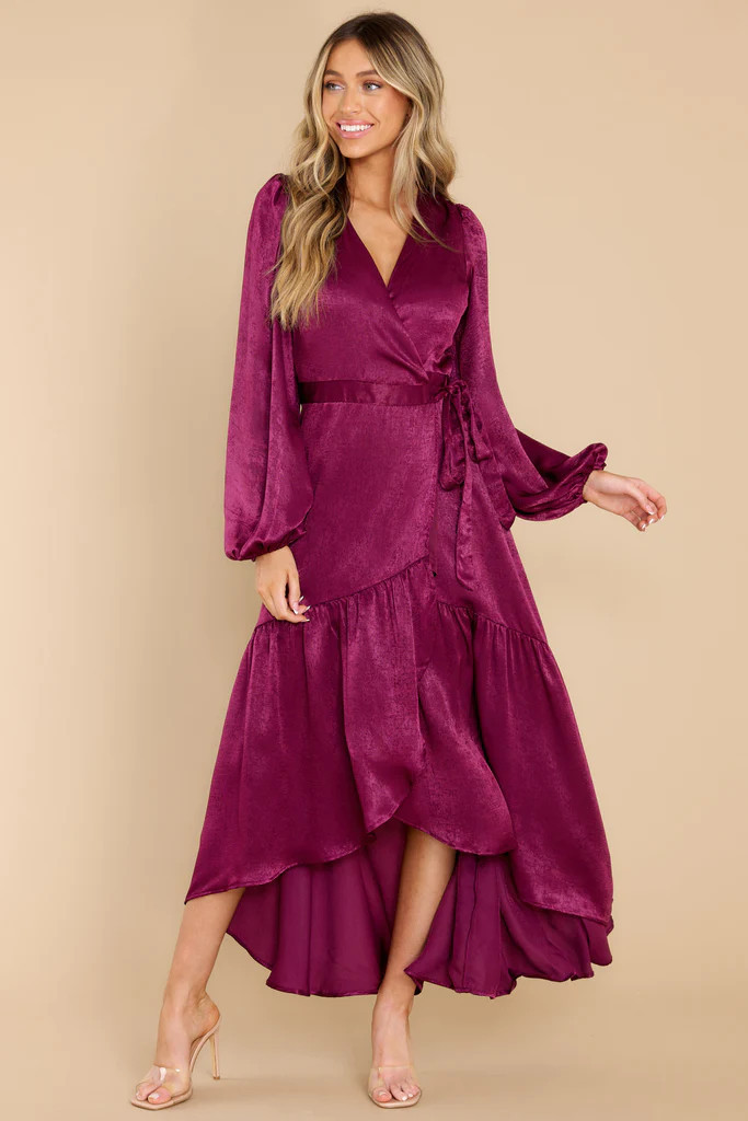 You Enchant Me Plum Maxi Dress | Red Dress 