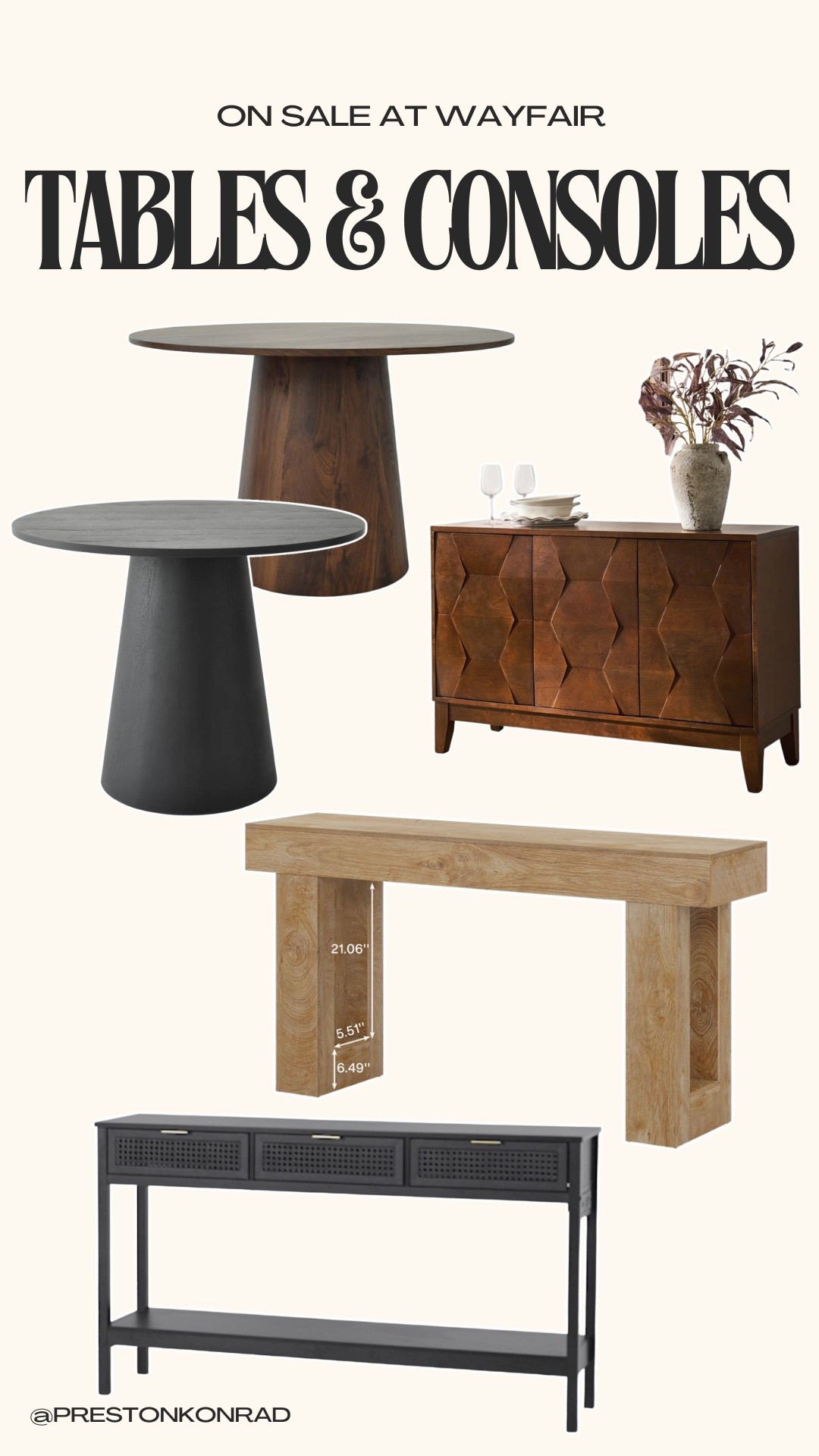 Rounded up some tables and consoles on sale at Wayfair 

#LTKHome #LTKSaleAlert #LTKSeasonal