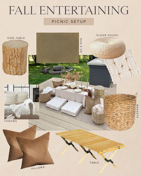HOME \ fall outdoor picnic setup🍂

Entertaining
Table
Amazon
Walmart
Decor 

#LTKSeasonal #LTKhome