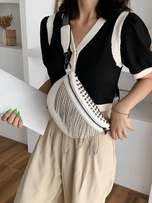 Fringe Decor Fanny Pack SKU: sg2301154834395329(2 Reviews)$15.90$15.11Join for an Exclusive 5% OF... | SHEIN