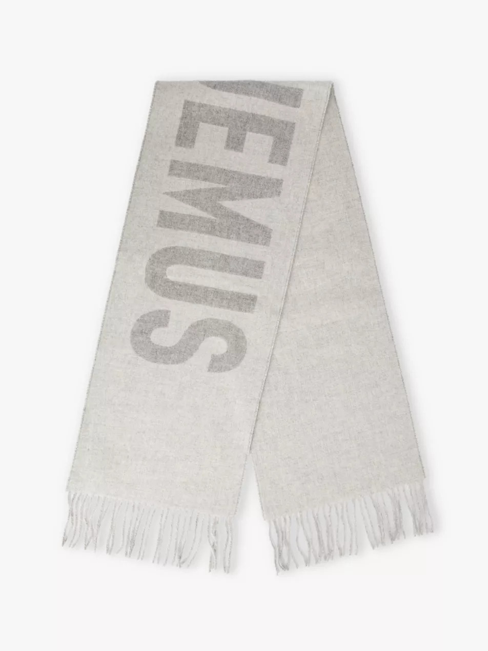 L'echarpe wool-knitted fringed scarf | Selfridges