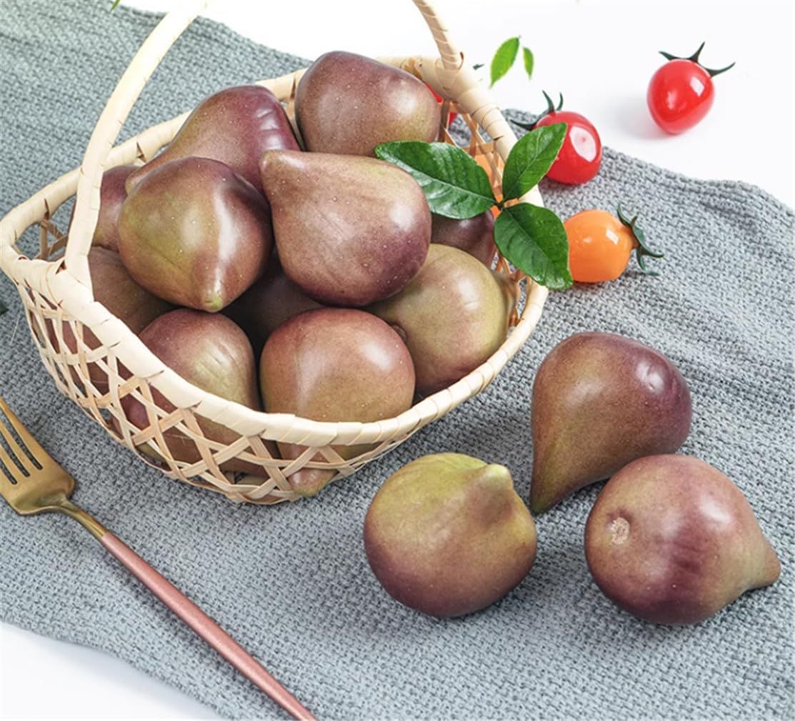 8PCS Realistic Artificial Fruits Lifelike Decorative Fig Photography Props Home Decoration | Amazon (US)