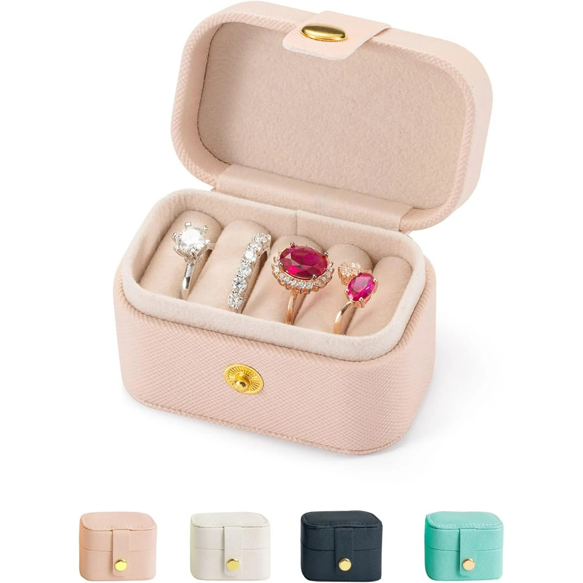Dalrosia Travel Jewelry Ring Case,Small Jewelry Ring Box,Ring Holder,Mini Travel Jewelry Case Por... | Walmart (US)
