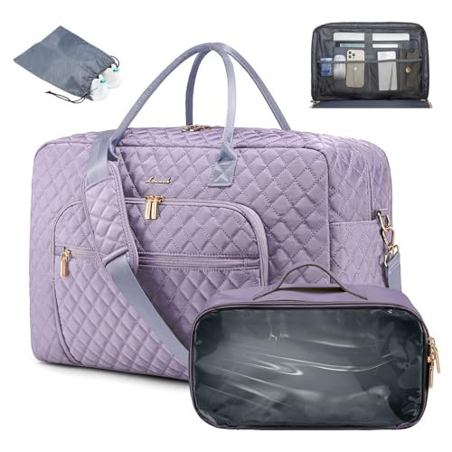 LOVEVOOK Travel Duffle Bag, Weekender Bag for Women with Professional Laptop Compartment Carry on Overnight Case with Toiletries Kit Wet Pocket for Business Travel, Hospital bag for Labor and Delivery | Amazon (US)