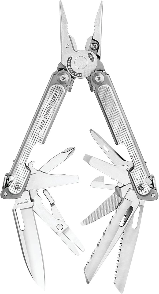 LEATHERMAN, FREE P4 Multitool with Magnetic Locking, One Size Hand Accessible Tools and Premium N... | Amazon (US)
