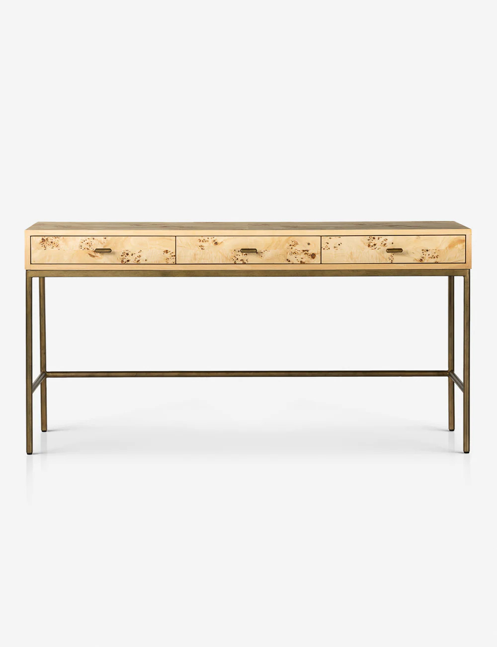 Lorca Burl Wood Desk, Burl Wood | Lulu and Georgia 