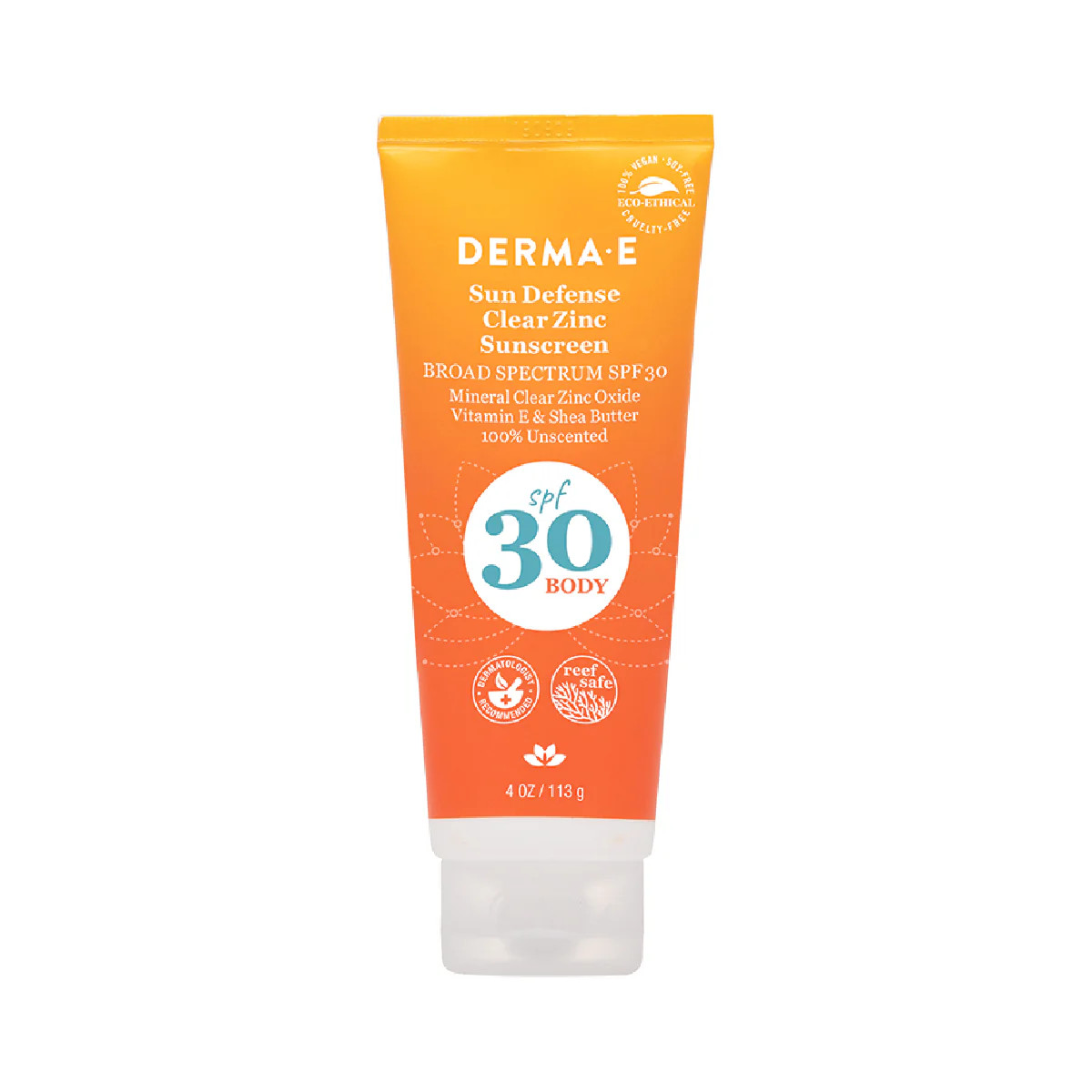 Sun Defense Clear Zinc Sunscreen SPF30 Body | Derma E