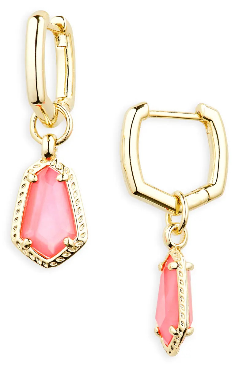 Kendra Scott Alexandria Geometric Drop Huggie Hoop Earrings | Nordstrom | Nordstrom