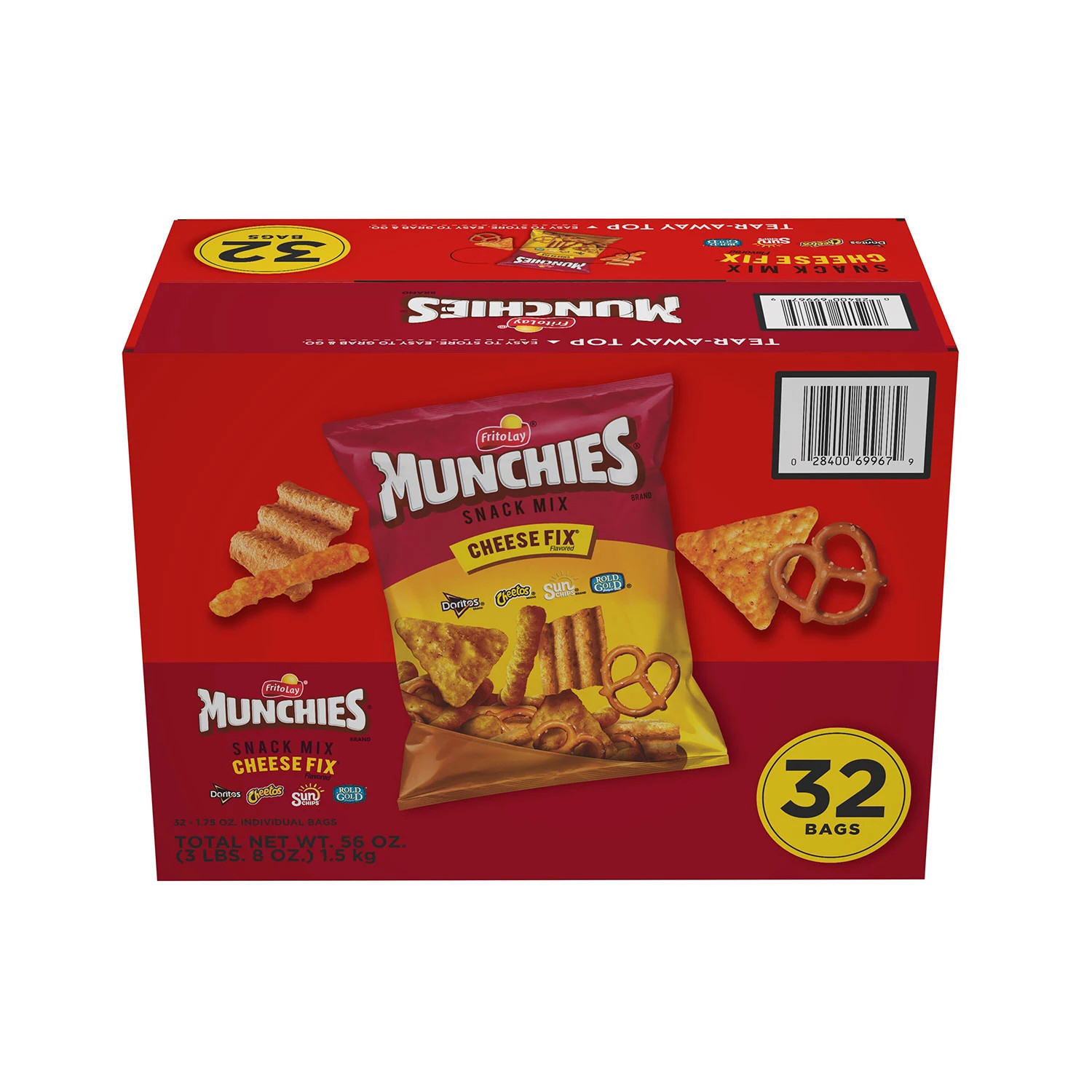 Munchies Snack Mix Cheese Fix, 1.75 oz., 32 pk. | Sam's Club
