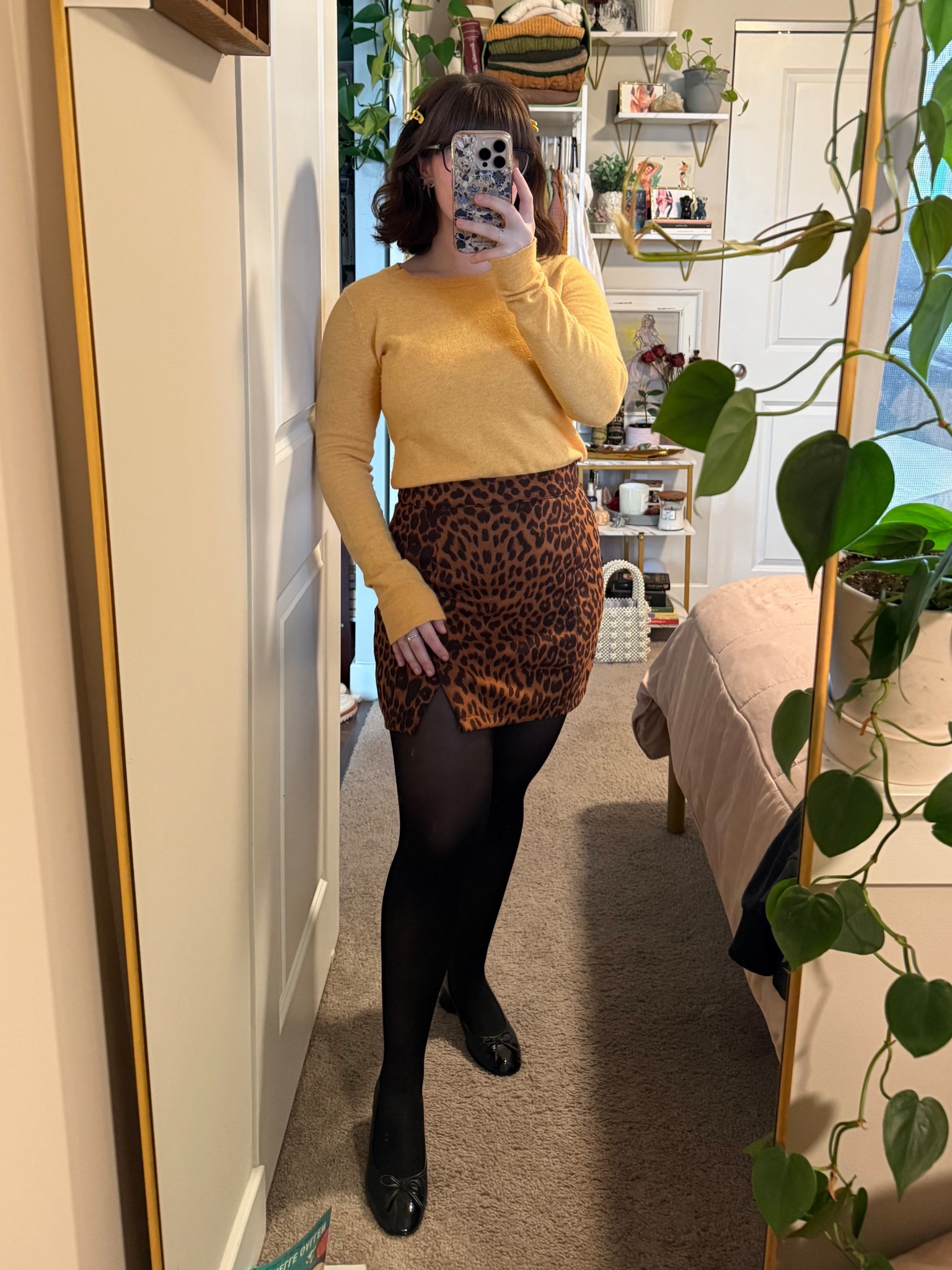 Tights are starting to ruin my outfits. C’est la vie. Really enjoying the yellow and leopard together. OOTD 3.7.25

#LTKStyleTip #LTKWorkwear #LTKPetite