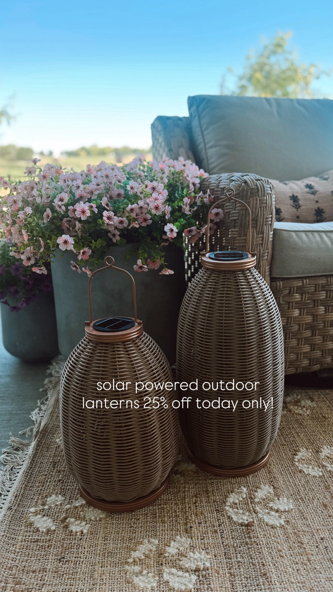 My solar powered lanterns are on sale for Target circle week! 

#LTKHome #LTKSaleAlert #LTKFindsUnder50