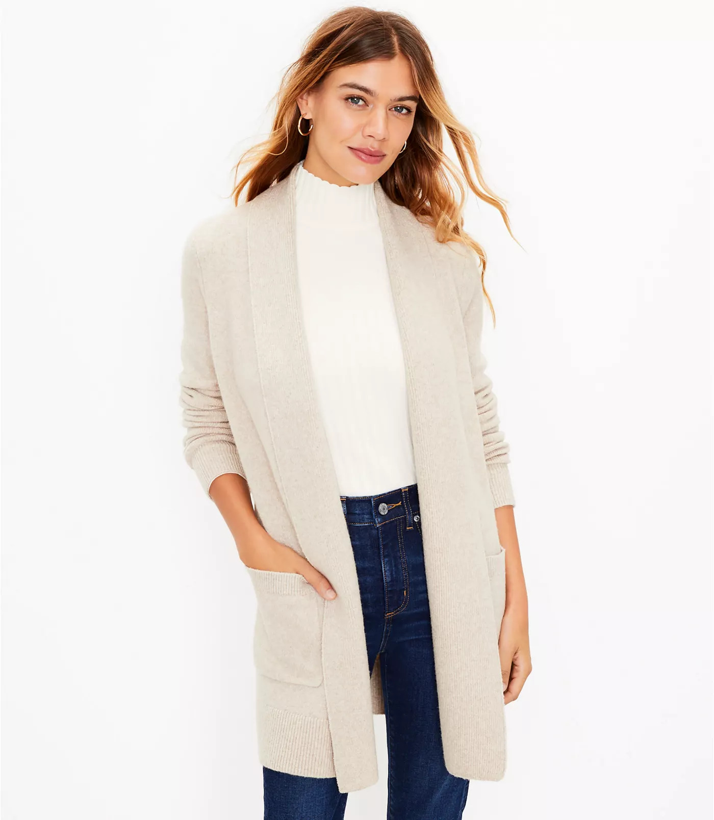 Pocket Open Cardigan | LOFT | LOFT