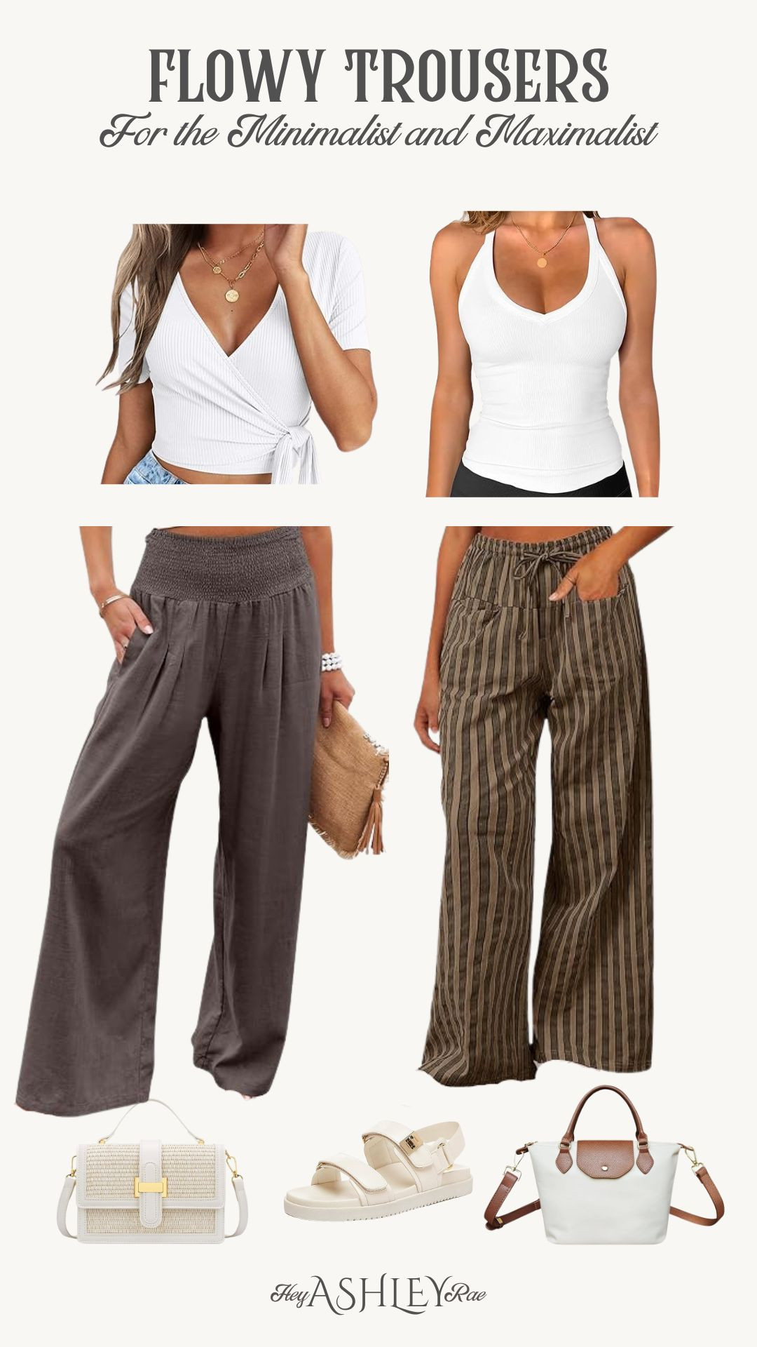 Linen trousers or soft pants are such a good summer staple for comfort and cuteness! Pair with a cute white top for an easy outfit!!

Stretchy pants, stretchy trousers, white tank top, wrap top, halter top, chunky sandals, summer outfit, summer style, swim coverup, comfy pants, mom outfit, style over 30, travel outfit, vacation outfits 

#LTKStyleTip #LTKMidsize #LTKFindsUnder50