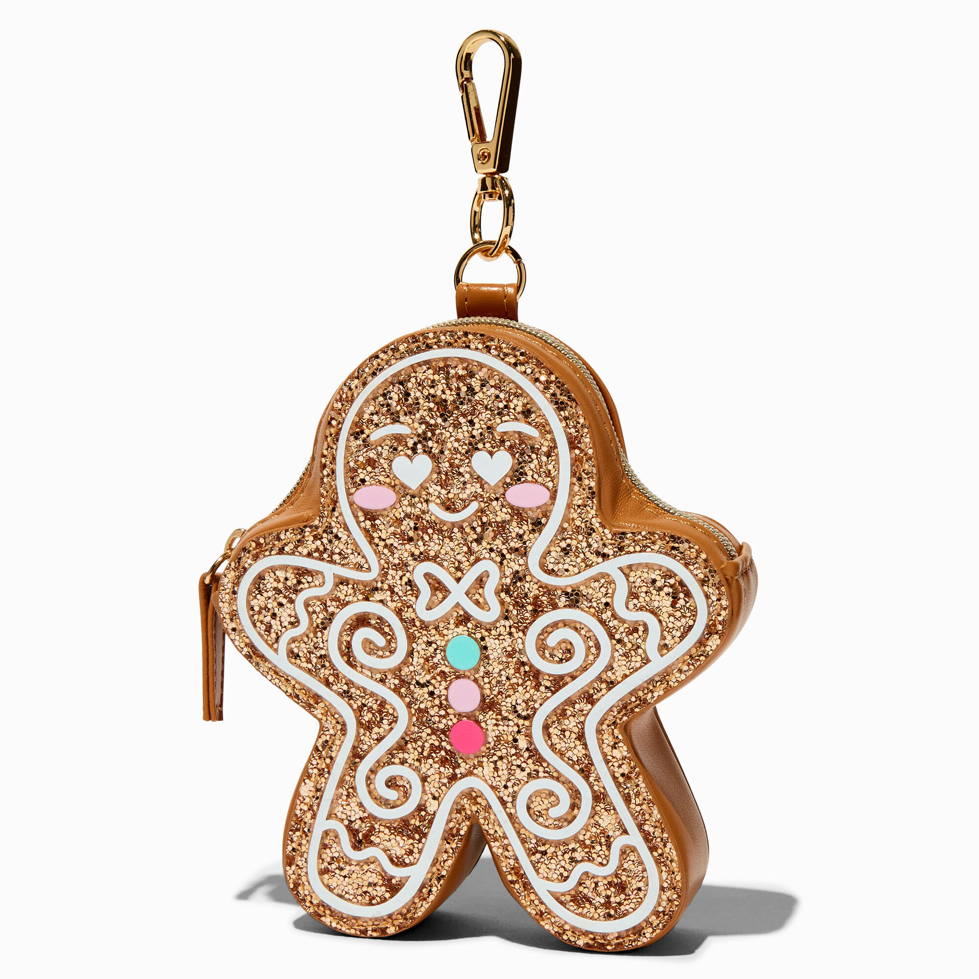Glitter Gingerbread Cookie Coin Purse | Claire's (US)