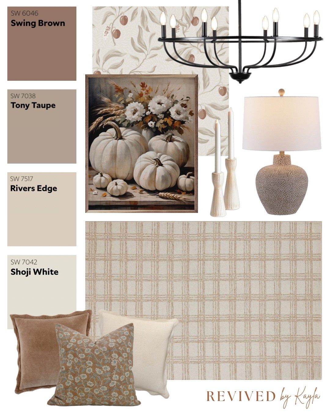 Brown and taupe neutral room design mood board 🍂 

#home #homedecor #homedesign #modern #cozy #neutral #natural #interior #design #fall #falldecor #fallstyling #homestyling #moodboard #whitedecor

#LTKHome