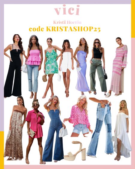 Vici new arrivals are SO stinkin good!!! 
You can shop and save using my code KRISTASHOP25 today and tomorrow!!

#womensfashion #womensdress #womensspring #knitdress #flarepants #maxidress #spring #romper #jumpsuit #womensshoes #womensblouse #womensset #vici 

#LTKSeasonal #LTKshoecrush #LTKsalealert
