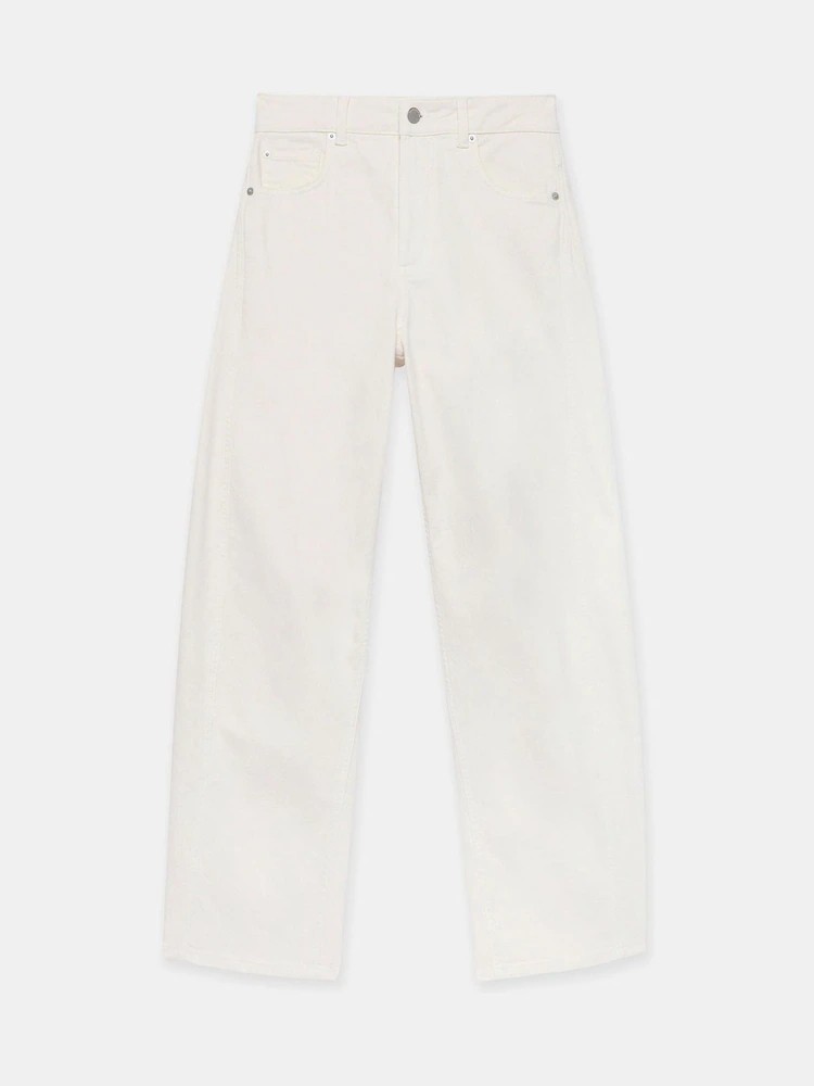 Buy Mint Velvet Cream Barrel Leg Jeans from Next Ireland | Next EU
