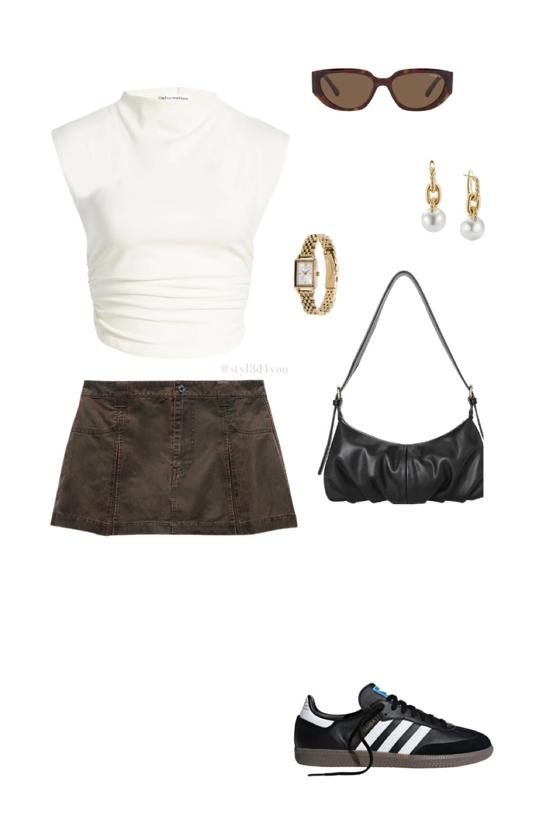 Purse linked in my Amazon storefront, skirt from Zara