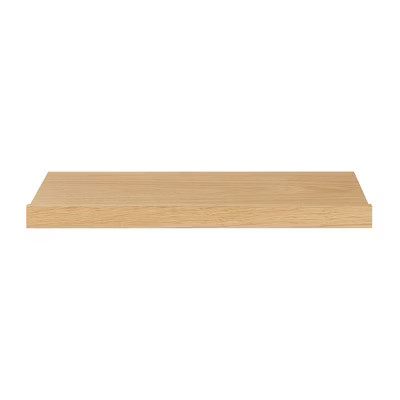 HomeRoots 23" Oak Wood Wall Mounted Floating Shelf | Target