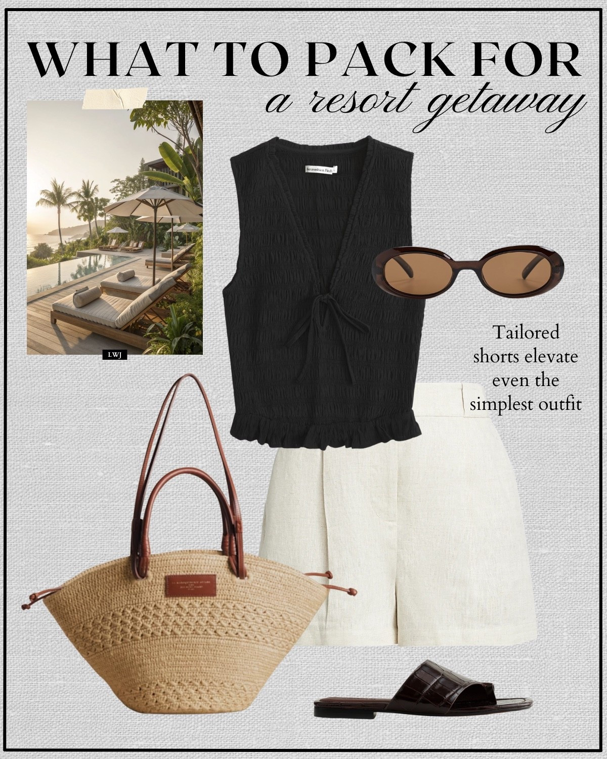 what to pack for a resort getaway

beach vacation / resortwear / monday swimwear / aritzia linen lodge pants / tailored shorts / matching set / dressy outfits / elevated style 

 

#LTKTravel