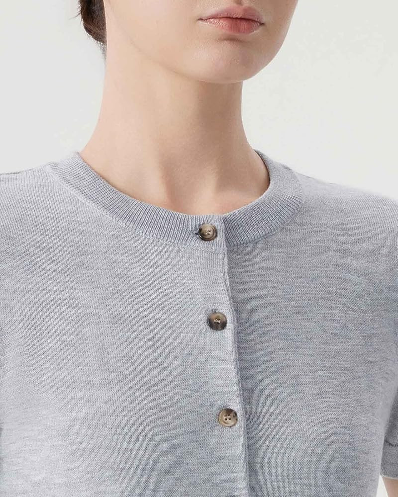 SUUKSESS Women Silk Cashmere Blend Cardigan Sweaters Summer Button Up Knit Outfits | Amazon (US)