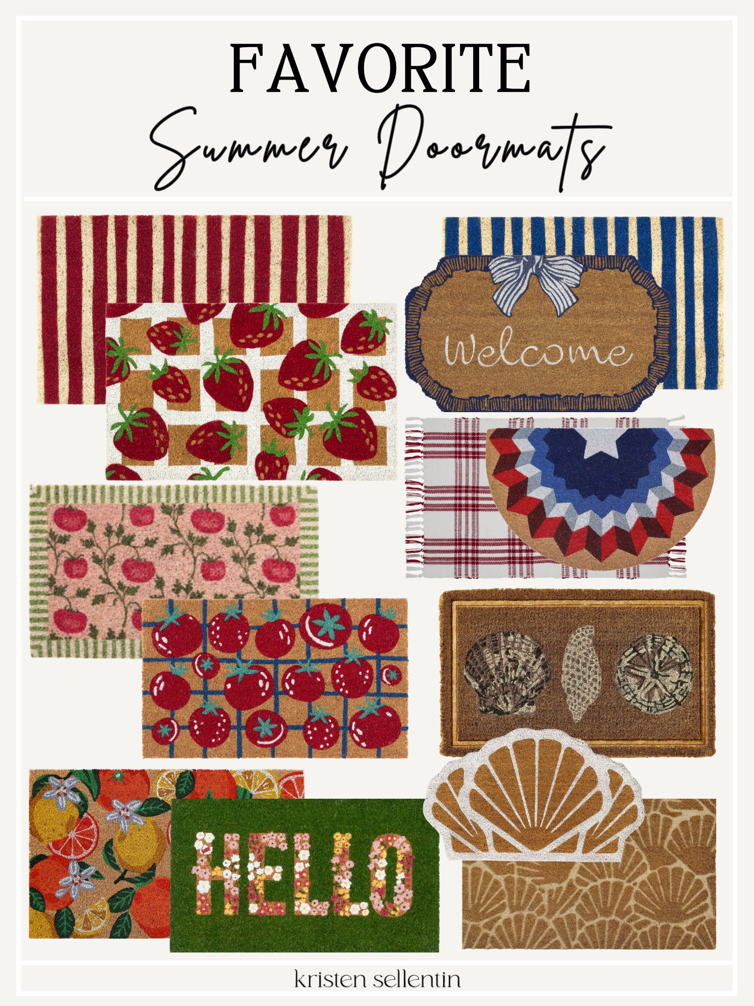 Summer doormat refresh!

#LTKSeasonal #LTKHome #LTKSaleAlert