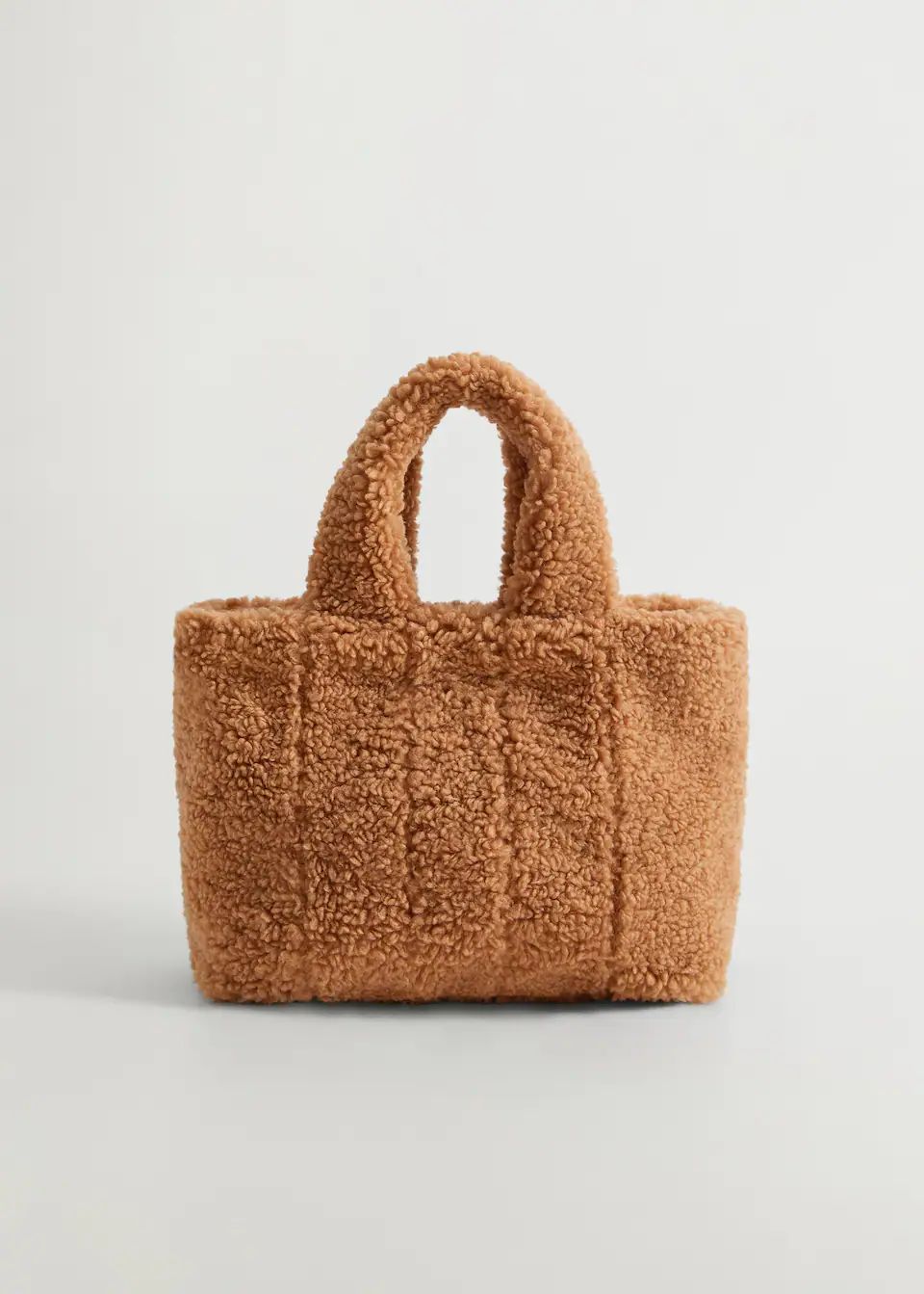 Faux fur shopper bag | MANGO (UK)