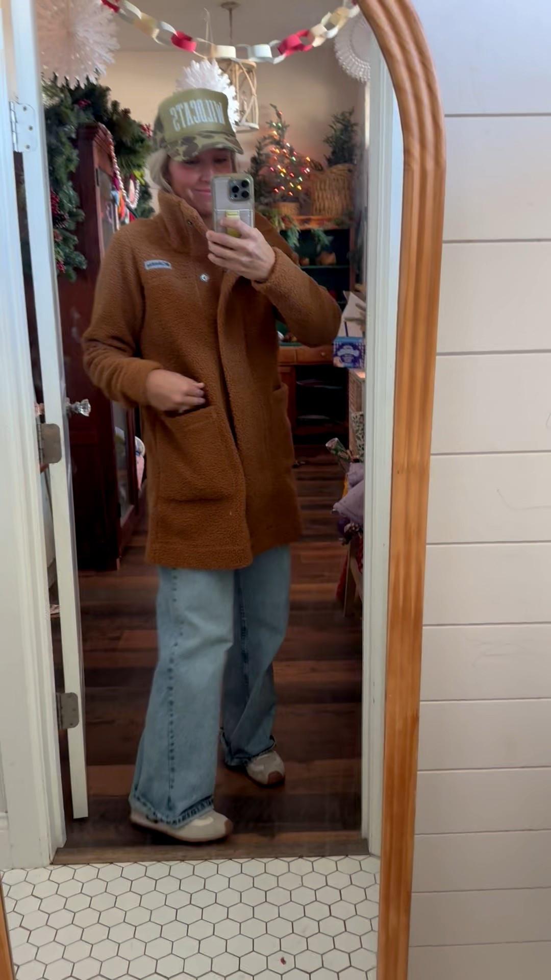 Today’s OOTD for all the running around! I love these jeans, perfect boot cut fit and the best denim. I also love this fuzzy brown coat - it’s a warm coat that has the softest lining. The tennis shoes and ruffle socks are from Amazon and are super affordable!

#LTKmomlife #LTKgrwm #LTKootd