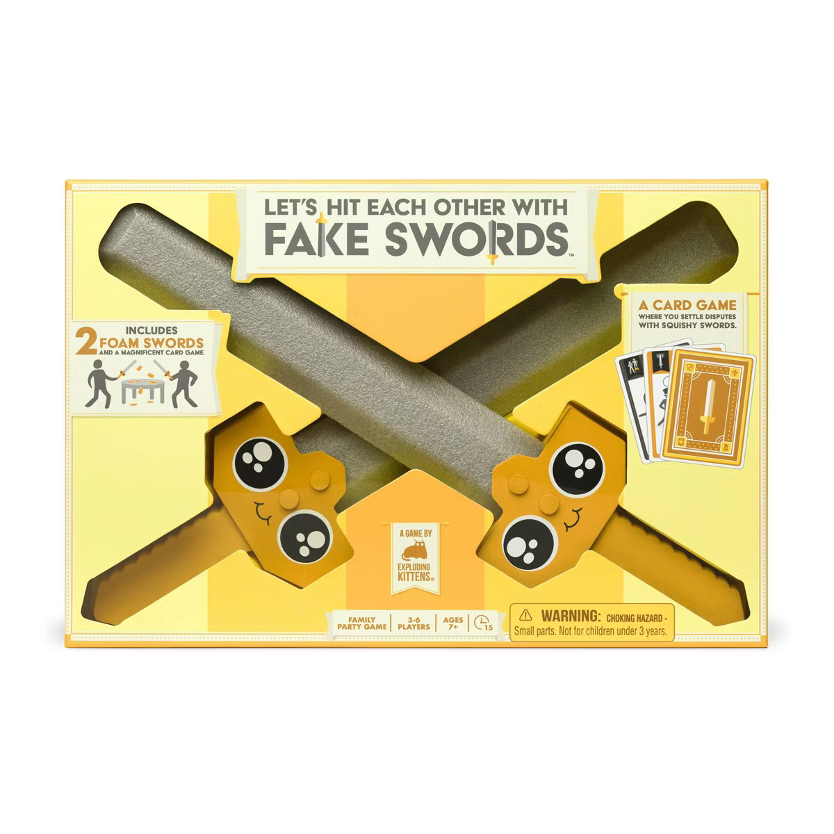 Exploding Kittens Let's Hit Each Other With Fake Swords Party Game | Target