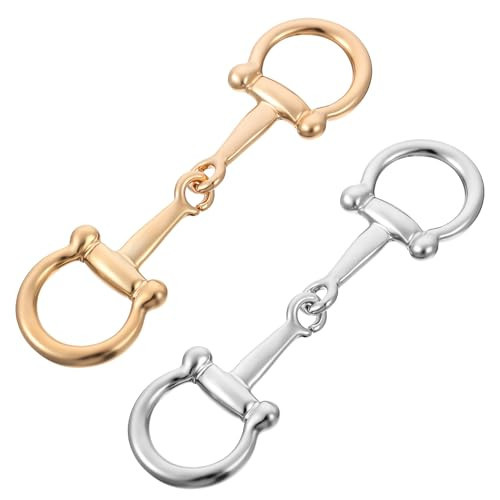 2 Pcs Scarf Ring Clip Metal Horsebit Silk Scarf Buckle, Horsebit Clasp Silk Scarf Clips Silk Scarf Accessories for Women | Amazon (US)