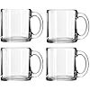 Libbey Crystal Coffee Mug Warm Beverage Mugs Set of 4 (13 oz) | Amazon (US)
