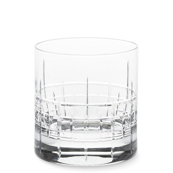 MacLean Cut Crystal Double Old-Fashioned Glasses, Set of 4 | Williams-Sonoma