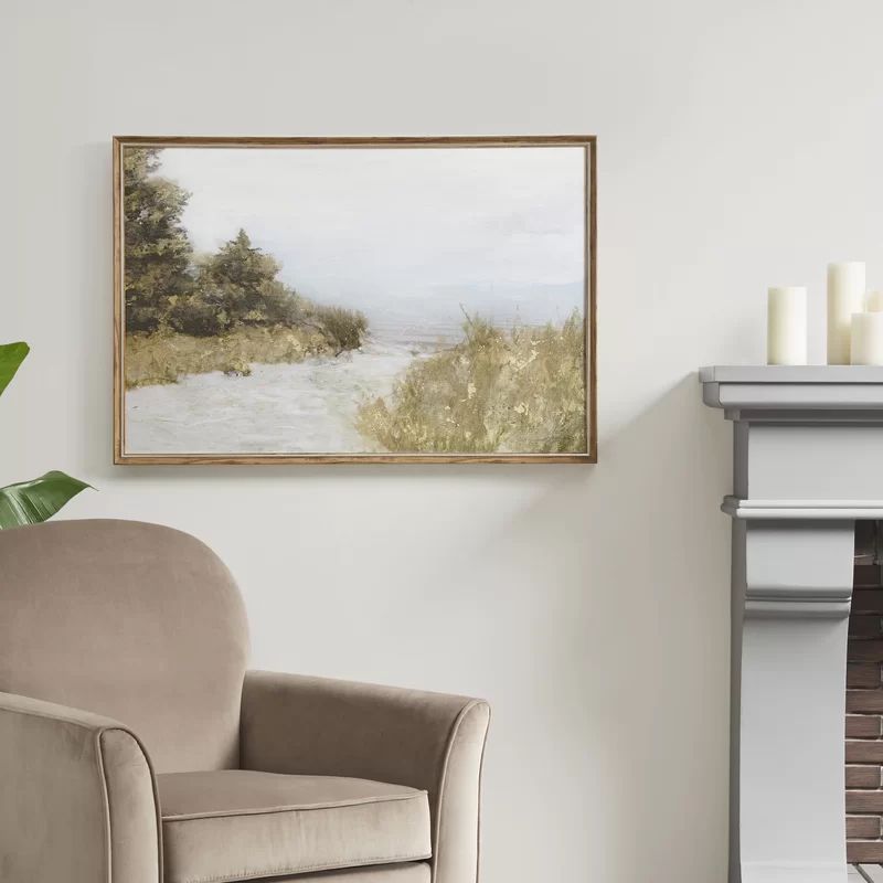 Martha Stewart Lake Walk Framed Gel Coated Canvas | Wayfair North America